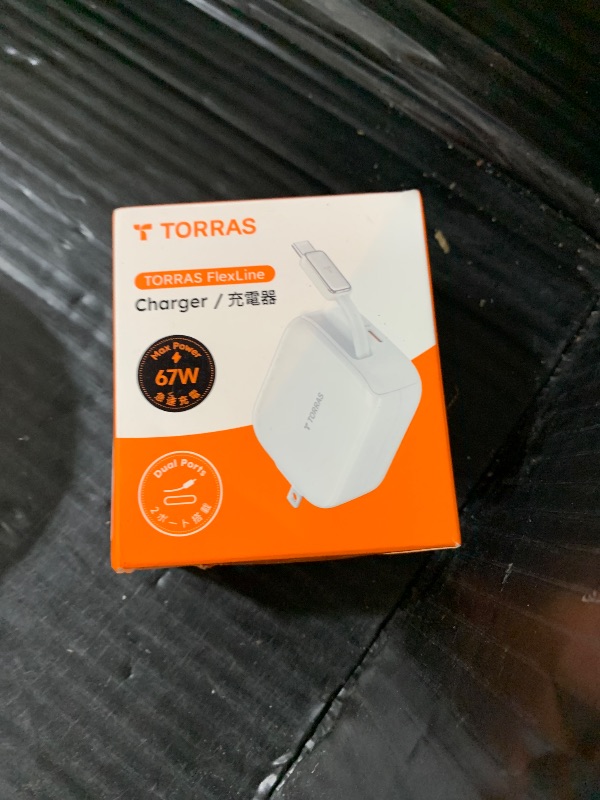 Photo 1 of TORRAS FlexLine 67W Retractable USB C Charger Block,for iPhone 17 Charger Fast Charging, GaN ? USB C Cable with Dual-Port for MacBook Pro/Air,iPad, Samsung Galaxy S25 Ultra/iPhone 17 Pro Max, 39.37in