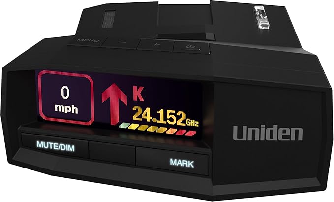 Photo 1 of Uniden R8W (New Model) Extreme Long Range Laser/Radar Detector, 360° Awareness, Directional Arrows, Wi-Fi, Bluetooth, GPS, Real-Time Voice Alerts, Red Light & Speed Camera Alerts, R/TACH App
