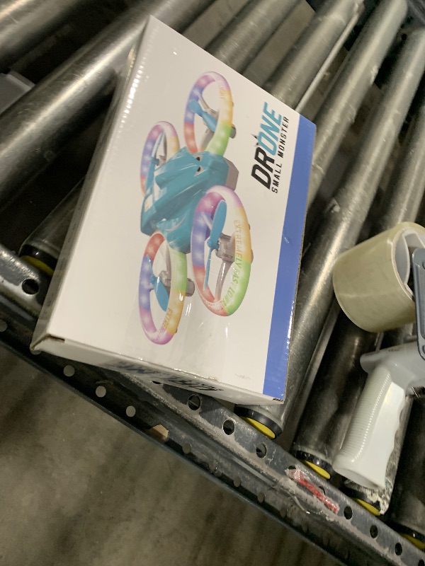 Photo 1 of ALTITACO Drones for Kids With Cool Light, Kids Drone with 3D Flip, Altitude-Hold, Self-Rotation, Headless Mode, 3 Speed Modes, One-Click Take-off/Landing, Mini Drone for Beginners, Indoor?Light Blue?