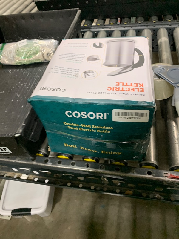 Photo 1 of COSORI Electric Kettle, No Plastic Inner Lid, Filter and Spout, Double Wall Stainless Steel Keep Warm, Automatic Shut Off & Boil-Dry Protection, Durable Tea Kettle Boiler & Heater, 1.5L/1500W, Silver