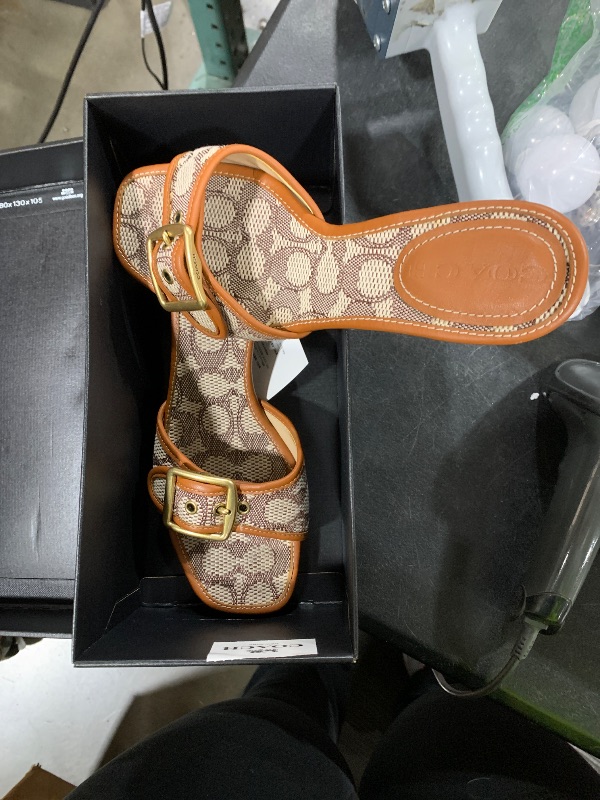 Photo 1 of Coach Margot Signature Textile Jacquard Sandal