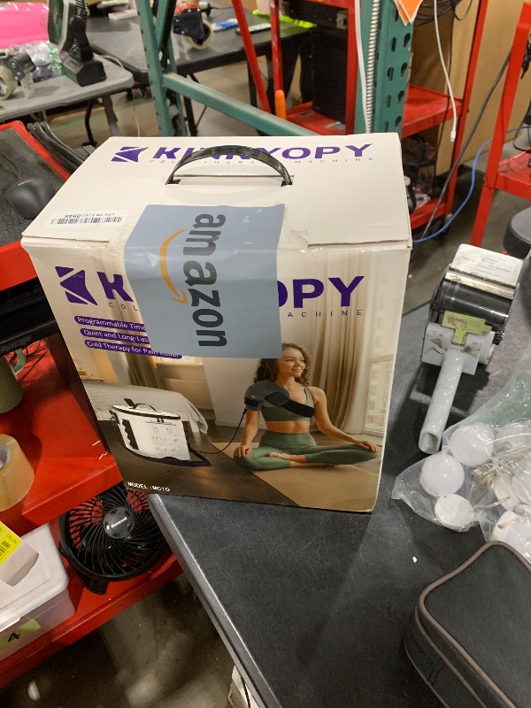 Photo 1 of Cold Therapy Machine with Programmable Timer, Portable-Ice Machine-for-Shoulder-After-Surgery, Shoulder Replacement Recovery System, Cryotherapy Pain Relief w/Compression Pad
