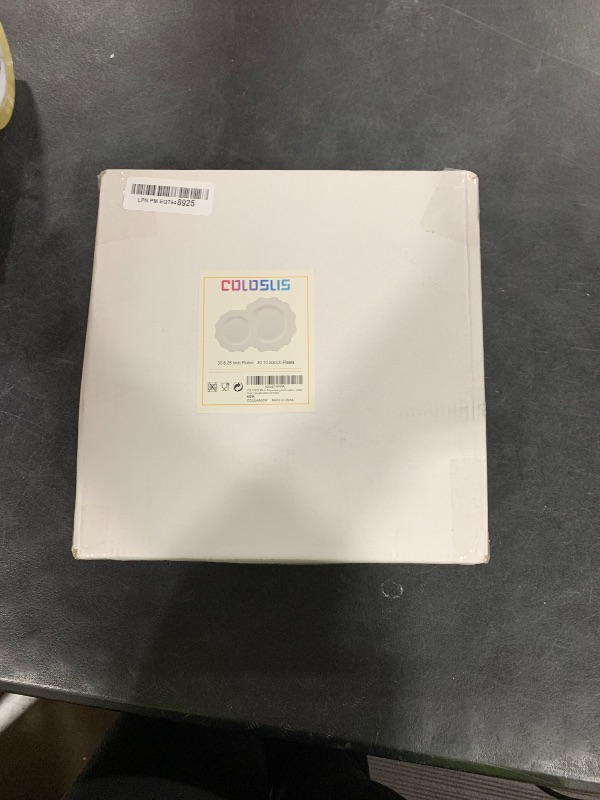 Photo 1 of COLOSUS 60PCS White Plastic Plates for 30 guests-Fancy Beaded Plates,Disposable Plates for Party,Include 30 PCS 10.5" Dinner Plates & 30PCS 8.25" Dessert-Platos for Thanksgiving,Birthday/Wedding