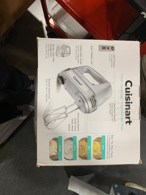 Photo 1 of Cuisinart HM-90BCS Power Advantage Plus 9-Speed Handheld Mixer with Storage Case, Brushed Chrome