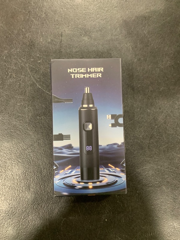 Photo 1 of Ginity LED Display Ear and Nose Hair Trimmer Clipper for Men Women,2025 Rechargeable 2 in 1 Professional Painless Eyebrow & Facial Hair Trimmer with Powerful Motor and Dual-Edge Blades Easy Cleansing