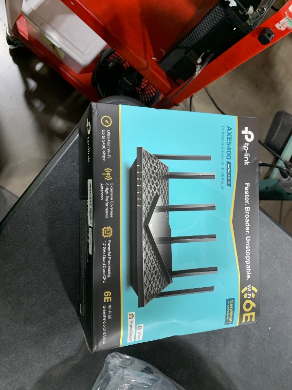 Photo 1 of TP-Link AXE5400 Tri-Band WiFi 6E Router (Archer AXE75), 2025 PCMag Editors' Choice, Gigabit Internet for Gaming & Streaming, New 6GHz Band, 160MHz, OneMesh, Quad-Core CPU, VPN & WPA3 Security