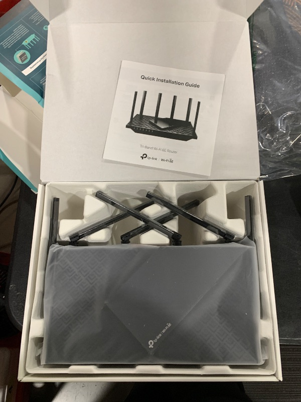 Photo 1 of TP-Link AXE5400 Tri-Band WiFi 6E Router (Archer AXE75), 2025 PCMag Editors' Choice, Gigabit Internet for Gaming & Streaming, New 6GHz Band, 160MHz, OneMesh, Quad-Core CPU, VPN & WPA3 Security