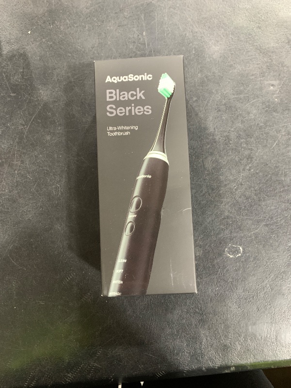 Photo 1 of Aquasonic Black Series Ultra Whitening Toothbrush – ADA Accepted Electric Toothbrush- 8 Brush Heads & Travel Case – 40,000 VPM Electric Motor & Wireless Charging - 4 Modes w Smart Timer