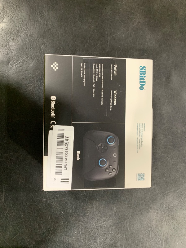 Photo 1 of 8Bitdo Ultimate 2 Bluetooth Controller for Switch/Switch 2 & Windows PC, Switch Pro Controller with TMR Joysticks, Switchable Hall Effect/Tactile Triggers, Vibration and Motion Control - Black