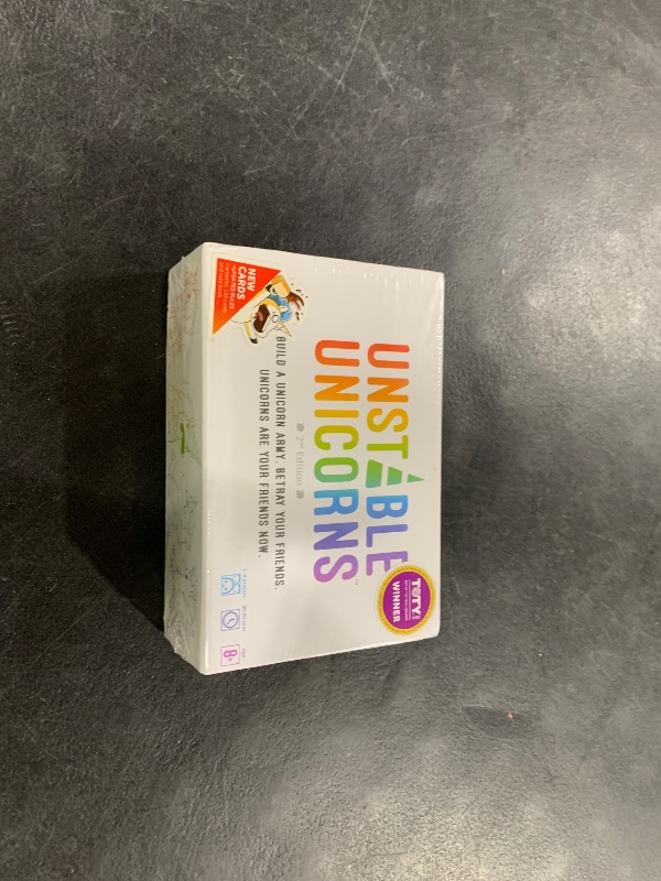 Photo 1 of Unstable Games - Unstable Unicorns Base Game - Competitive Award-Winning Card Game For Kids, Teens, Adults 2-8 Players, Family Game Night