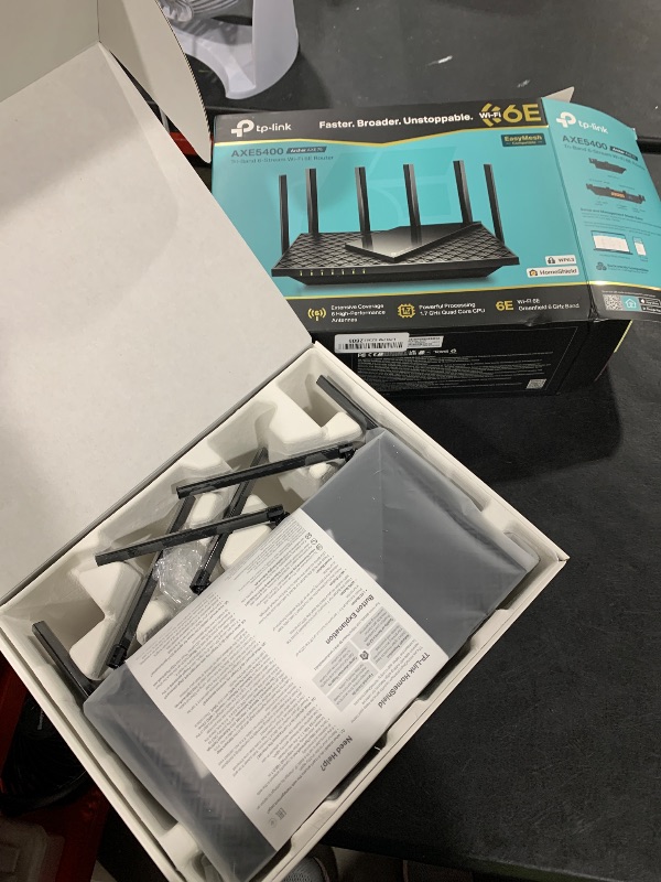 Photo 1 of TP-Link AXE5400 Tri-Band WiFi 6E Router (Archer AXE75), 2025 PCMag Editors' Choice, Gigabit Internet for Gaming & Streaming, New 6GHz Band, 160MHz, OneMesh, Quad-Core CPU, VPN & WPA3 Security