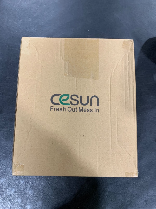 Photo 1 of Cesun Small Bathroom Trash Can 2.1 Gallon Wastebasket, Modern Metal Garbage Can Office Waste Basket, Matte Black Stainless Steel Trash Bin for Bedroom, Home Office, Toilet, rv, Near Desk, Under Sink