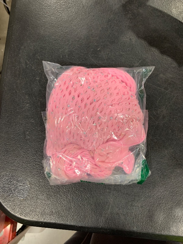 Photo 1 of Kaei&Shi Rave Outfits for Women Festival,Glitter Rhinestone Fishnet Skirt Set,Sexy Mesh Swimsuit Cover Up Pool Party Outfit,Pink