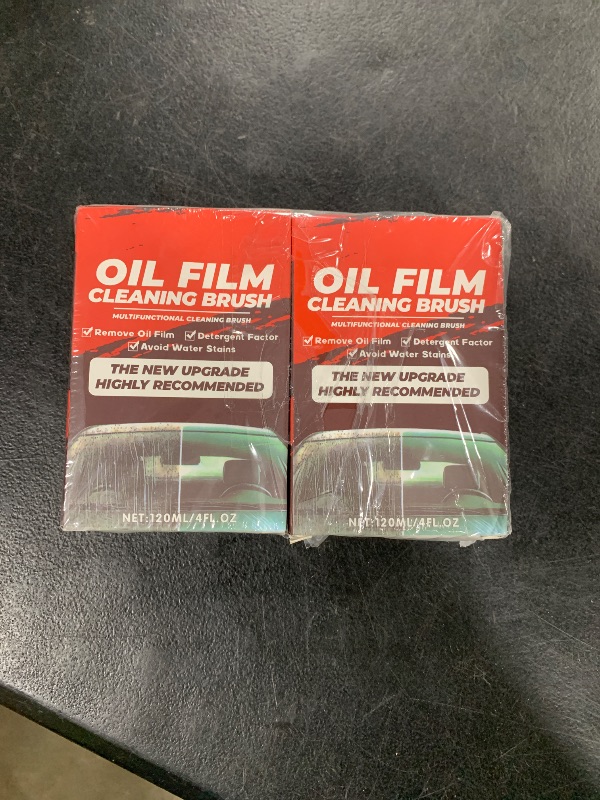 Photo 1 of 2pack Automotive Oil Film Cleaning Brush New Glass Coating for Windshield Glass Oil Film Remover, Strong Front Windshield Remover for Windshield Improves Clarity and Visibility