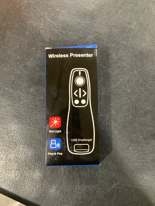 Photo 1 of Presentation Clicker Wireless Presenter Remote for PowerPoint, Powerpoint Clicker with Volume Control PowerPoint Slide Advancer for Mac, Computer, Laptop-E600