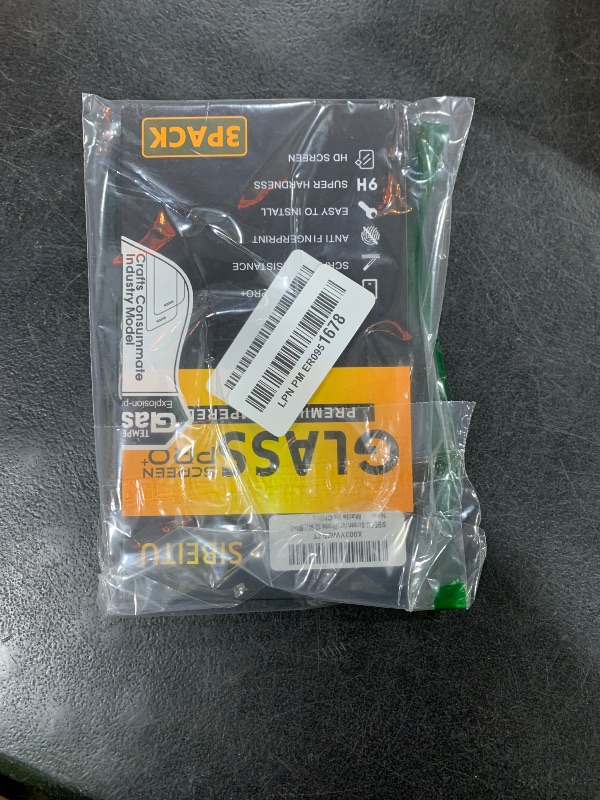 Photo 1 of SIBEITU 3 Pack Screen Protector for iPhone 12 with 3 Pack Camera Lens Tempered Glass Protector, 6.1 Inch HD Clear Tempered Glass Film 9H Hardness Full Coverage, Scratch Resistent, No Air Bubbles