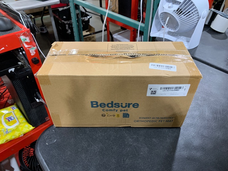 Photo 1 of COVER ONLY---------------------------------------------------------------Bedsure Dog Beds Large Sized Dog - Orthopedic Flat Pet Beds with Removable Washable Cover, Egg Crate Foam Puppy Mat, Suitable for Pet Up to 65 lbs