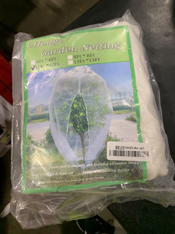 Photo 1 of 10ftx10ft Large Fruit Tree Netting Bags,Bird Netting for Blueberry Bushes Keep Birds Squirrels Cicadas and Small Animals Out,Ideal Covers for Cherry Fig Peach Apple Trees(Zippers on One Side)