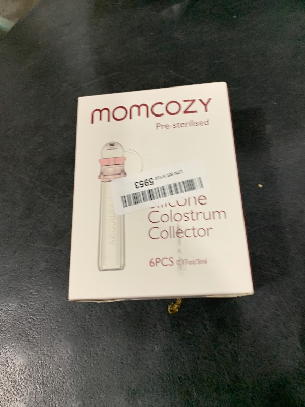 Photo 1 of Momcozy Colostrum Collector Reusable Breast Milk Collector with Storage Case and Cotton Wipe, Portable Colostrum Container BPA Free, Multi-Use Collector 5ml-6pcs