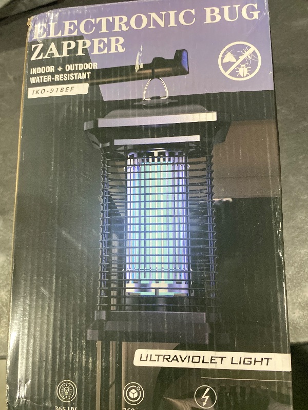 Photo 1 of AMUFER Bug Zapper for Outdoor & Indoor, 1/2 Acre Coverage Mosquito Lamp with 18W Bulb & 4400V High-Voltage, 100% Improvement in Mosquito Control Effect, Electric Fly Trap for Patio, Backyard, Home