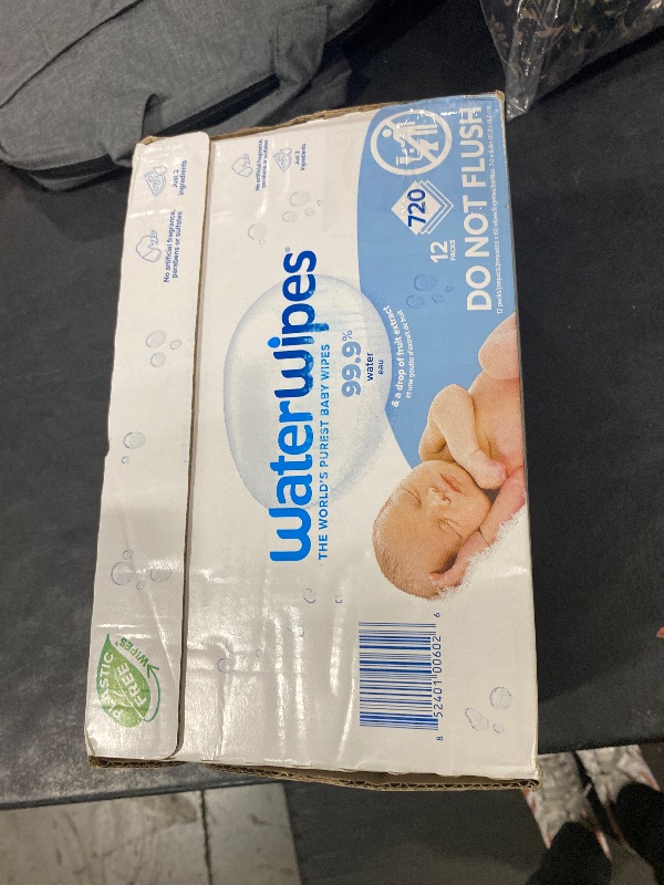 Photo 1 of WaterWipes Sensitive+ Newborn & Baby Wipes, 3-In-1 Cleans, Cares, Protects, 99.9% Water, Unscented & Hypoallergenic, 720 Count (12 Packs)