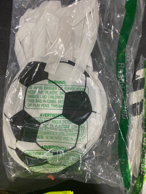 Photo 1 of 12 Pieces Sports Party Favor Bags Ball Themed Goodie Candy Bags Soccer Snacks Bag Soccer Gift Bags Non Woven Gift Bags for Kids Adults Sport Party Supplies (Soccer)