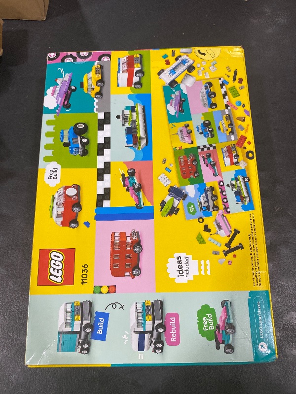 Photo 1 of LEGO Classic Creative Vehicles, Colorful Construction Brick Building Kit with Ice Cream Truck, Police Car Toy, Model City Cars and More, Gift or Car Toy for Boys, Girls and Kids Ages 5 and Up, 11036