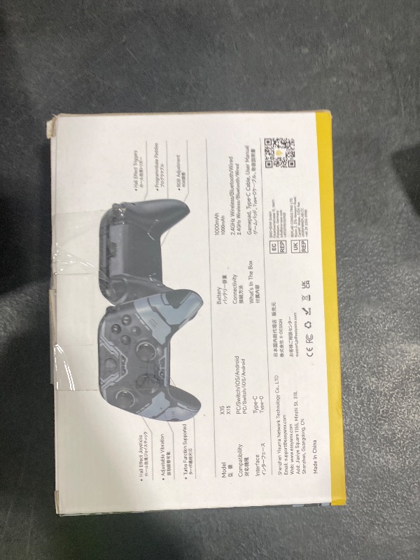 Photo 1 of EasySMX X15 PC Controller - Enhanced Wireless Bluetooth Controller with Hall Joysticks/Hall Triggers/RGB Lighting - No Stick Drift, No Dead Zone - Work for Windows PC, Android, Steam and Switch