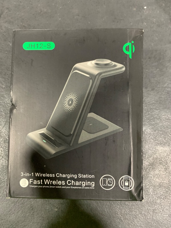 Photo 1 of 3 in 1 Wireless Charging Station for Samsung Wireless Charger for Galaxy Watch 8/7/6/5/Pro, Galaxy S25/Edge/Ultra/S25+/S24/S23/Note 20/10/Z Flip 7/6 Fold 7/6 Galaxy Buds 3/2/Pro/Live Multiple Devices