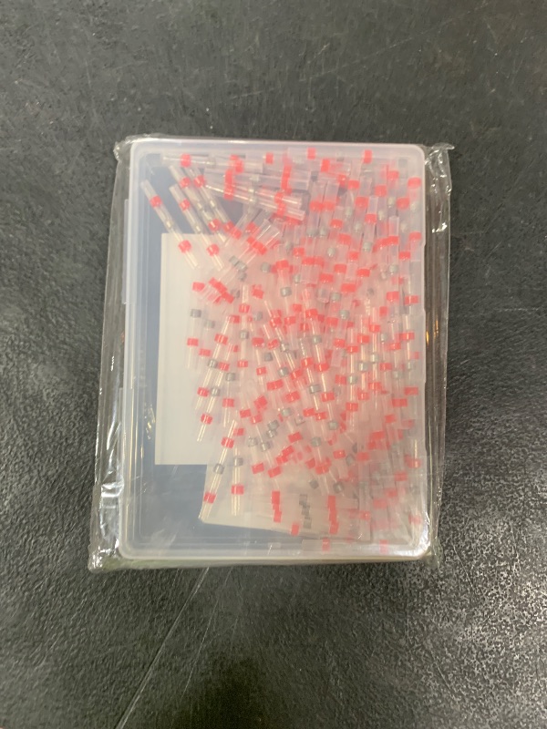 Photo 1 of 130 PCS Red Heat Shrink Butt Connectors,22-18 AWG, Self Soldering Butt Connector, Waterproof Solder Seal Wire Connectors, Butt Splice Wire Terminals for Automotive Marine Boat
