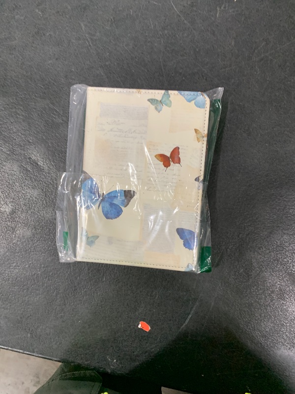 Photo 1 of CoBak Case for 6" E-Reader - PU Leather Smart Cover with Auto Sleep/Wake & Hand Strap, not Compatible with Kobo Clara,Butterfly Paper