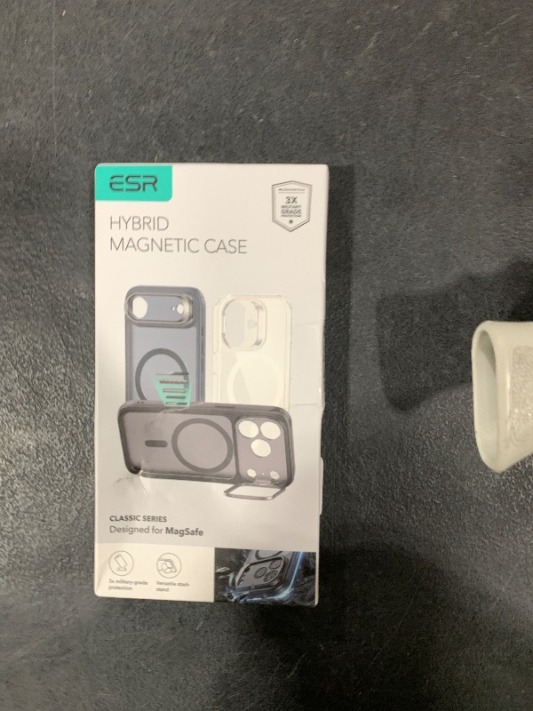 Photo 1 of ESR for iPhone Air Case with Stash Stand, Camera Control Cover Compatible with MagSafe, Military-Grade Drop Protection Magnetic Phone Case for iPhone 17 Air Case, Scratch-Resistant Back Cover,Clear