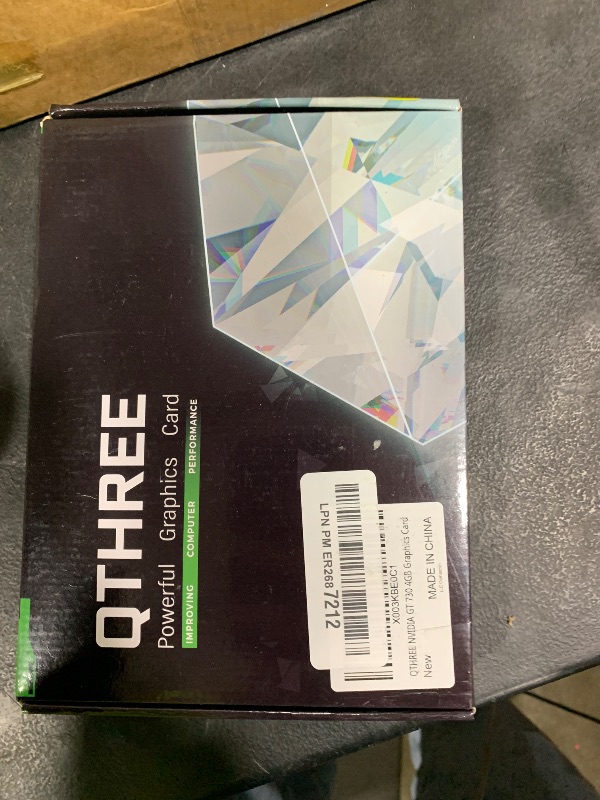 Photo 1 of QTHREE NVIDIA GT 730 4GB Graphics Card,DDR3,128-Bits,Video Card for PC,PCI Express x16,DVI-I,HDMI,VGA,Low Profile Computer GPU,DirectX 11,Support 2K