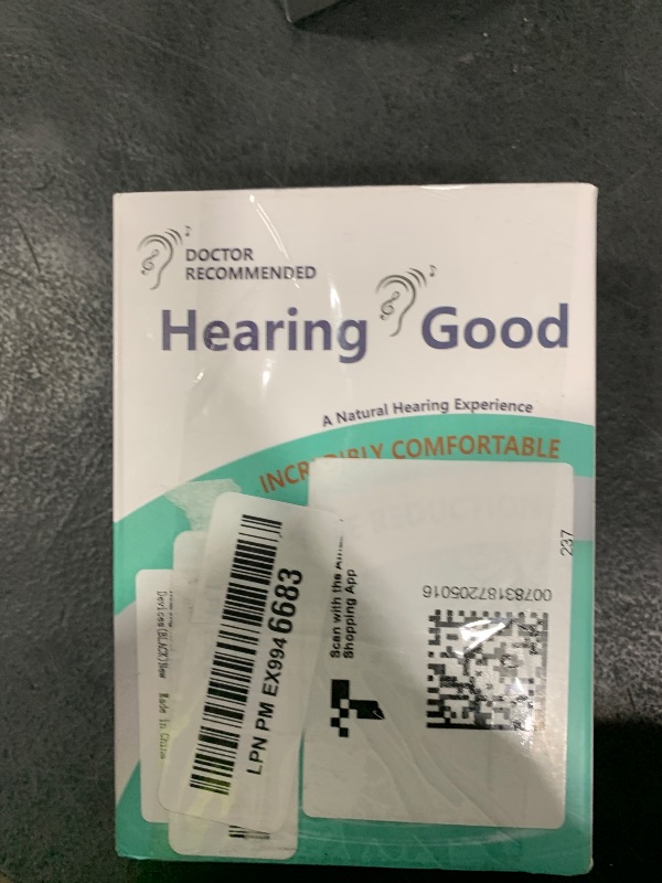 Photo 1 of Hearing Aids for Seniors, Invisible Hearing Amplifiers with Noise Cancelling, Rechargeable Hearing Aids for Severe Hearing Loss Adults, Comfort In-ear Hearing Devices(Red and blue)