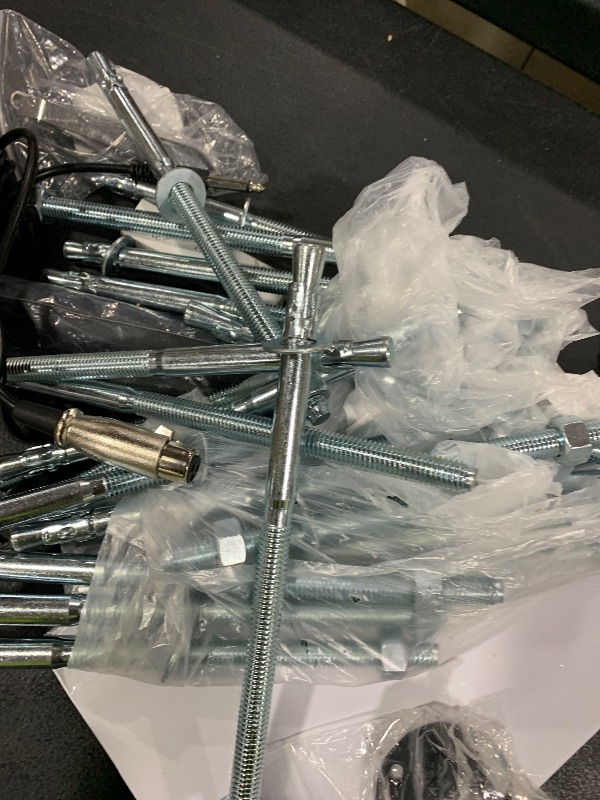 Photo 1 of Wensilon 1/2x10 30Pcs Inch Standard Fasteners for Heavy-Duty Zinc Wedge Anchors for Cement and Concrete