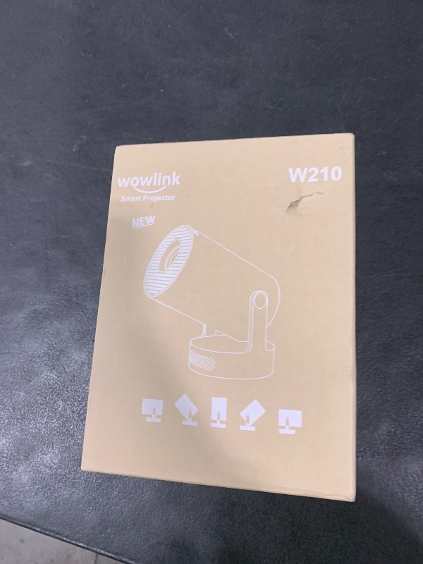 Photo 1 of [Built-in Apps & 2025 Upgraded] Mini Projector with WiFi 6 and Bluetooth 5.4 Support 4K 1080P Auto Keystone 180° Rotatable Projector Portable Compatibile with HDMI/TV Stick/Memory Stick/Laptop, White