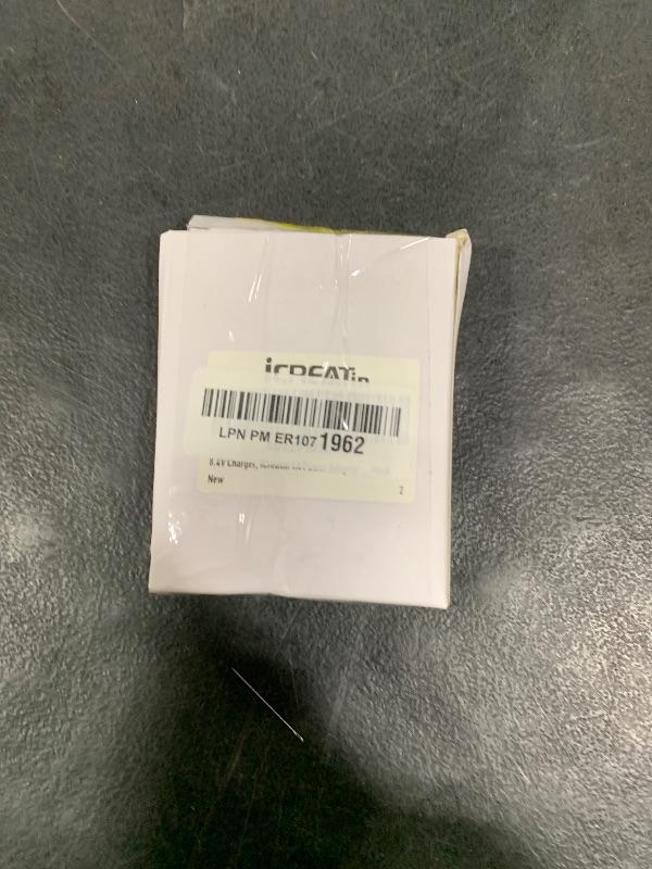 Photo 1 of 8.4V Charger, iCreatin 1A Power Adapter Li-ion Battery Charger Cord with LED Indicator 2.1x5.5mm Interface Suitable for 7.2V 7.4V 8.4V 2-String Lithium Battery Pack