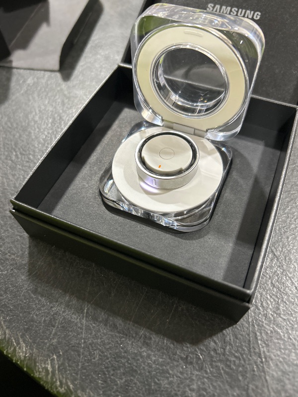 Photo 1 of SAMSUNG Galaxy Ring, AI Smart Ring, Size First w/Sizing Kit, No App Subscription, Fitness Monitor, Sleep Tracker, Up to 7-Day Battery, Size 12, Titanium Silver [US Version, 1Yr Manufacturer Warranty]