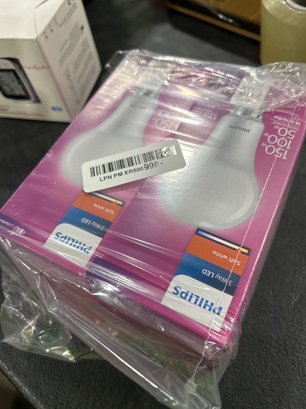Photo 1 of Philips 459180 LED 3-Way A21 Frosted Light Bulb: 1600-800-450-Lumen, 2700-Kelvin, 18-8-5-Watt (100-60-40-Watt Equivalent), E26D Base, Warm White, 2-Pack
