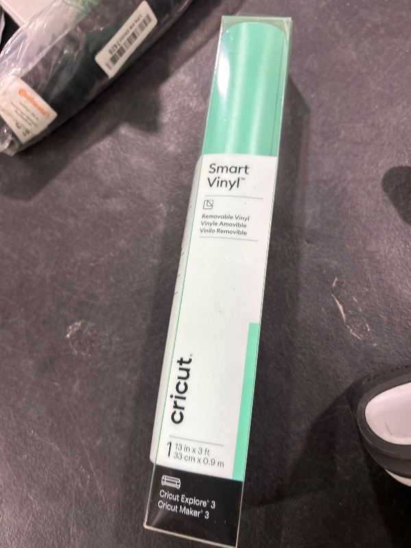 Photo 1 of Cricut Smart Removable Vinyl, Mint - 3ft Roll (13'x36') for Explore and Maker 3 - Matless Cutting for Long cuts up to 12ft