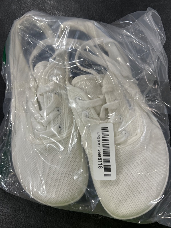 Photo 1 of WHITIN Women's Knit Wide Toe Box Minimalist Barefoot Shoes Width Toe Box Sneakers Zero Drop Sole Minimus Size 10 10W Bare Feet Road Running Walking White 41