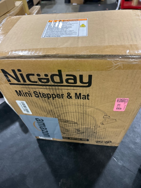 Photo 1 of Niceday Steppers for Exercise, Mini Stair Stepper with Resistance Bands at Home Workout Equipment with 300LBS Loading Capacity, Hydraulic Fitness Stepper with LCD Monitor with Mat