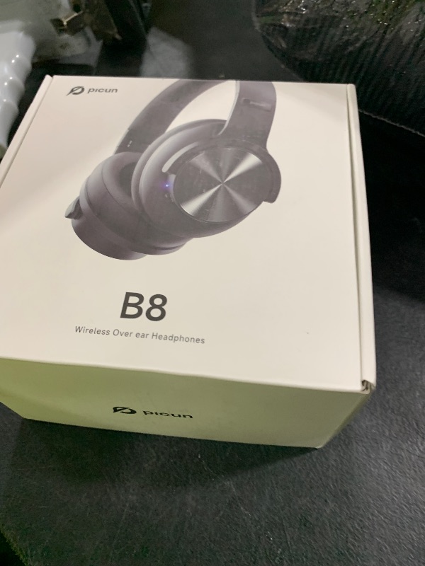 Photo 1 of Picun B8 Bluetooth Headphones, 120H Playtime Headphone Wireless Bluetooth with 3 EQ Modes, Low Latency, Hands-Free Calls, Over Ear Headphones for Travel Home Office Cellphone PC Black