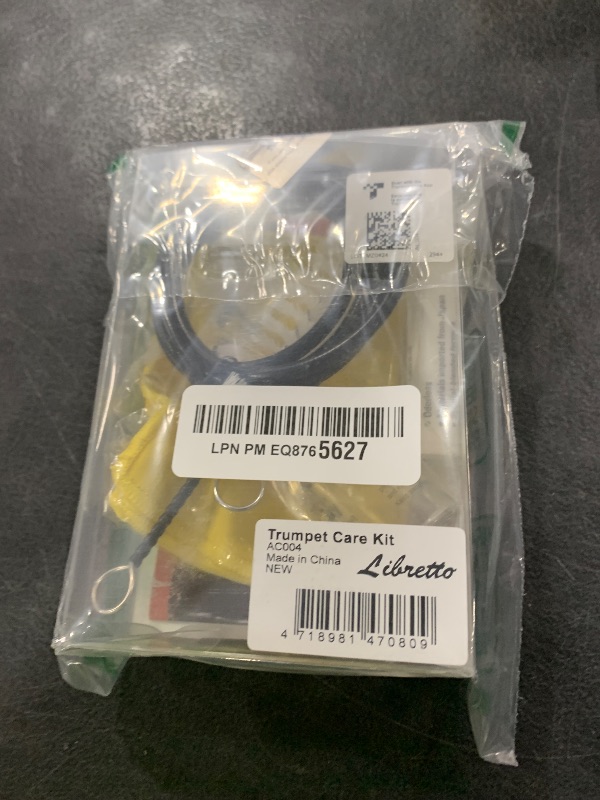 Photo 1 of Libretto Trumpet (Cornet) ALL-INCLUSIVE Care Kit w/Instructions: Valve Oil+Slide Grease+Cleaning Cloth+Mouthpiece/Valve/Bore Brushes, Giftable Handy Case, Time to Clean & Extend Life of your Trumpet!