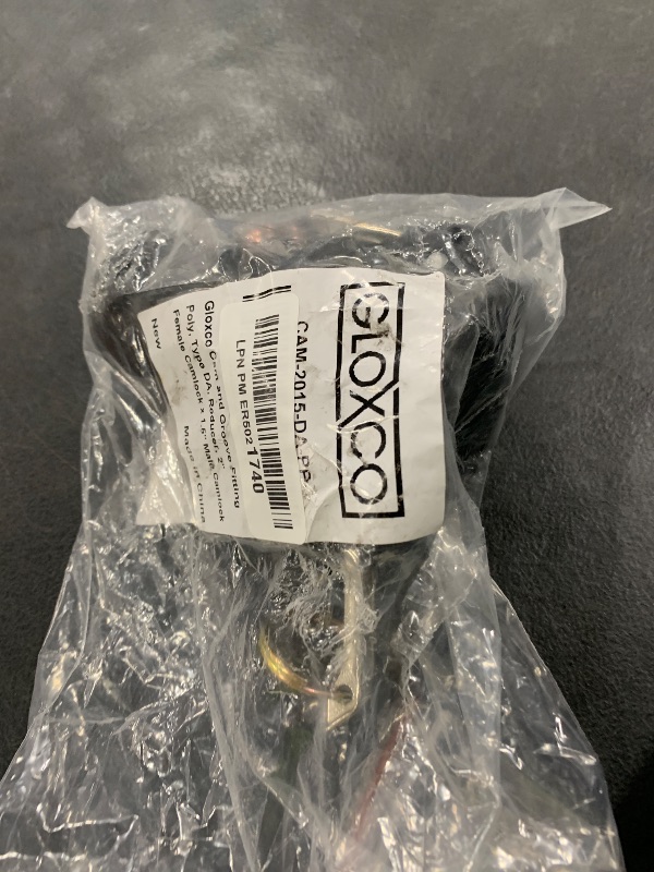 Photo 1 of Gloxco Poly Type DA Cam and Groove Hose Fitting, Reducer, 2? Female Coupler x 1-1/2? Male Adapter (CAM-2015-DA-PP)