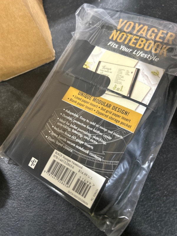 Photo 1 of Voyager Refillable Notebook - Black (Traveler's Journal, Planner, Notebook)