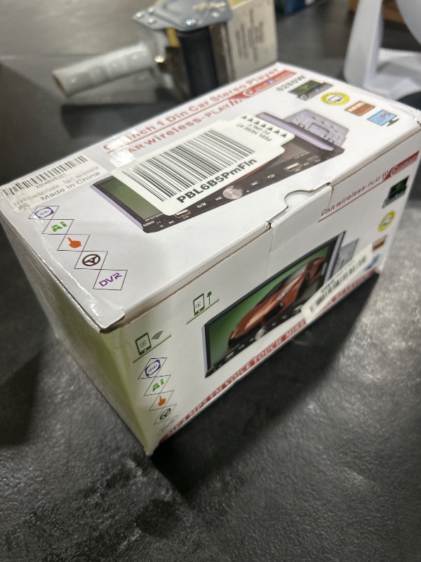 Photo 1 of Emeito 6.9 in Wireless Apple Carplay Single Din Car Stereo,HD IPS 1280×480 Single Din Touchscreen Radio,Bluetooth 5.0,FM RDS Radio,Backup Camera,USB, AUX(Extra MIC), Type-C, Android Auto Car Stereo