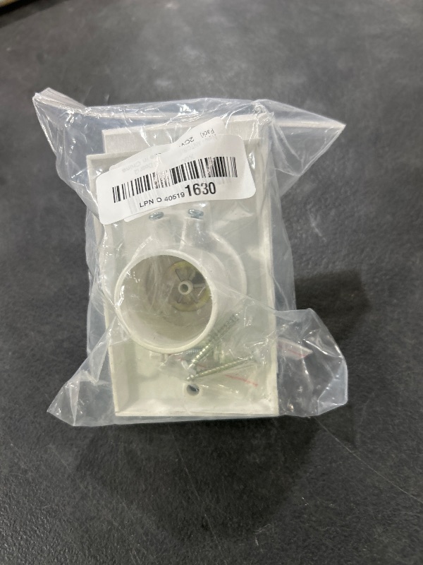 Photo 1 of ANTOBLE Standard Central Vacuum Wall Inlet Valve Cover Plate for Beam Central Vac - White Round Door (2 Pack)