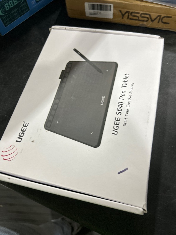 Photo 1 of UGEE S640 Graphics Drawing Tablet, Digital Draw Art Pad with Pen Battery-Free Stylus Tilt Function 8192 Levels Pressure Sensitivity 10 Express Keys for Mac, Windows PC and Android