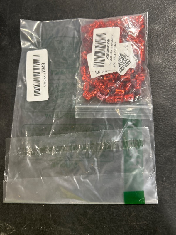 Photo 1 of 100PCS Braiding Beads Metal Cuffs,New Colorful Dreadlocks Beads Hair Braid Rings Clips Dread Locks, Rings Cuff Hair Decoration Braiding Filigree Tube Hair Jewelry (red)